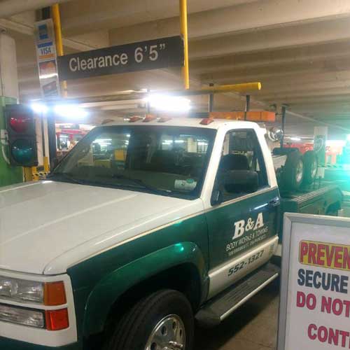 B & A Towing Service Parking Garage Towing